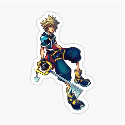 "Kingdom Hearts - Sora" Sticker for Sale by Aslatiel | Redbubble