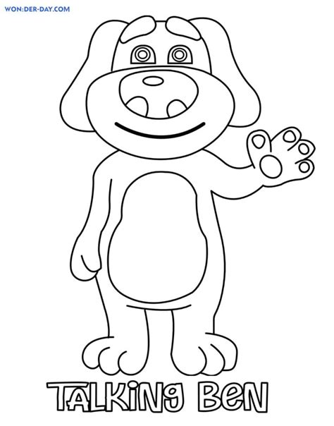 Talking Ben Coloring Pages | WONDER DAY — Coloring pages for children and adults