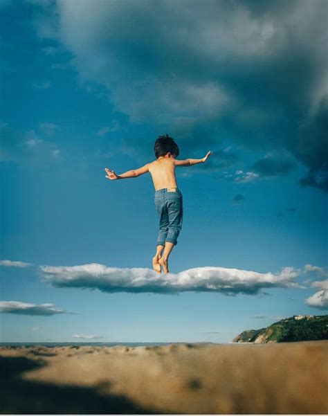 A kid on a cloud - Awesome | Surrealism photography, Photographer, Street photographers