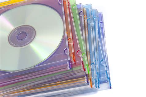 Free Image of Close up Piled of Colored CD Cases | Freebie.Photography