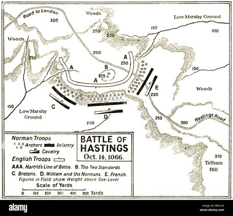 Battle Of Hastings Map