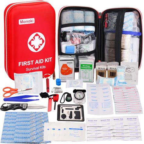 Monoki First Aid Kit Survival Kit, Emergency Survival Kit Medical ...