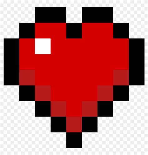 Heart - Minecraft - Transparent Pixel Heart, HD Png Download ...