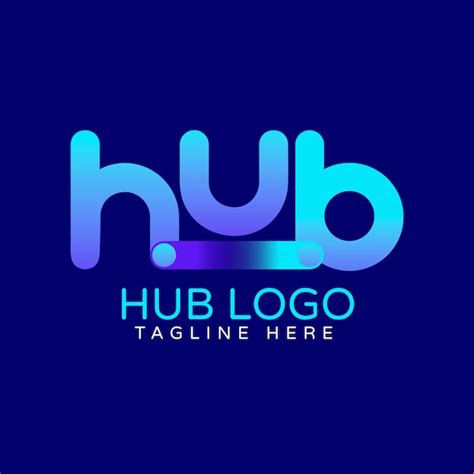 Free Vector | Gradient hub logo design