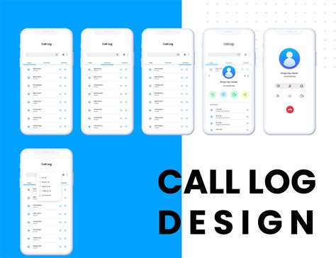 Call Log Design by Subrata Halder on Dribbble