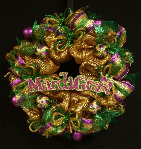 CLEARANCE Mardi Gras Wreath Mardi Gras Decor Fat Tuesday