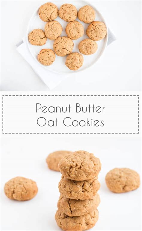 Peanut Butter Oat Cookies - Baking-Ginger