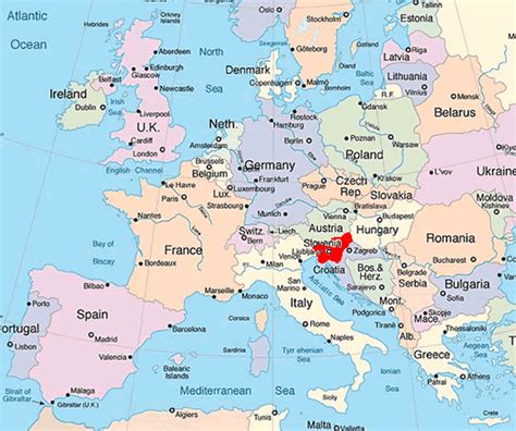 Map of Slovenia - TravelsFinders.Com