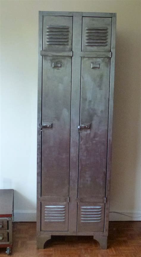 Vintage locker with ombre metallic finish | Vintage lockers, Vintage industrial locker, Coffee ...