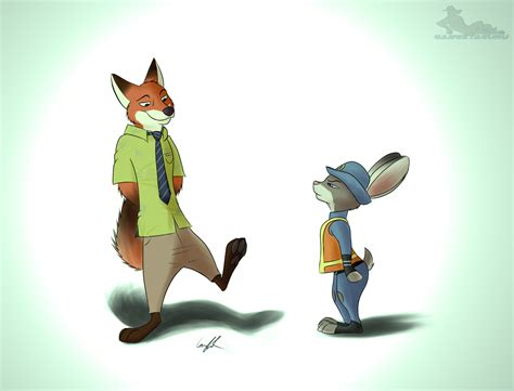 Nick and Judy (Zootopia Fan Art) — Weasyl