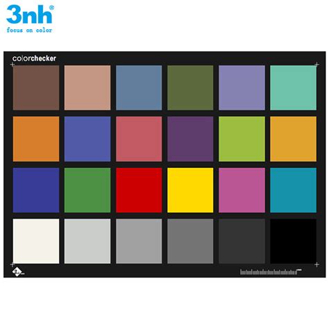 Video Camera Color Resolution Test Chart , Camera Calibration Software 24 Color Checker