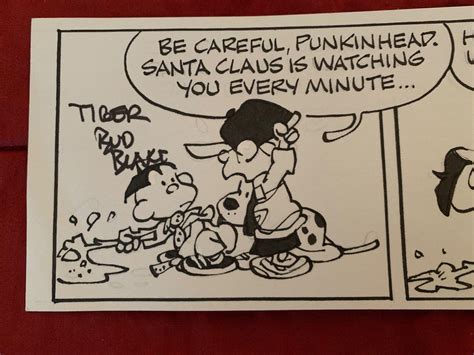 Original TIGER Comic Strip Art, by Bud Blake, 1993, Xmas - Santa Claus Theme | #4616238101