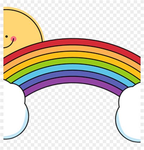 Rainbow Clipart Free Rainbow Clip Art Rainbow Images - Cartoon Sun And ...