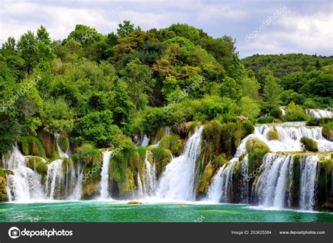 Skradinski Buk Waterfall Krka National Park Dalmatia Croatia Europe ...