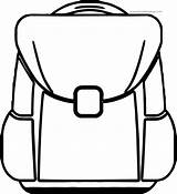 At School Bag Coloring Page  Wecoloringpagecom sketch template