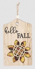 Hanging Fall Message Sign | Mini Wooden Fall Signs - The Last Straw