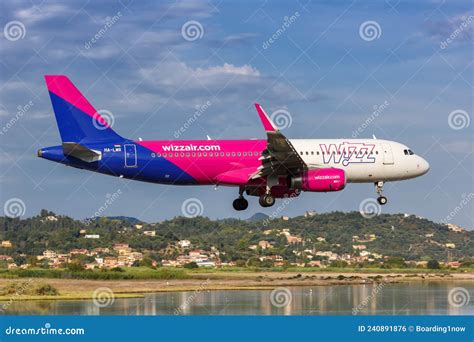Wizzair Airbus A320 Airplane Corfu Airport in Greece Editorial Photo - Image of airlines, cost ...