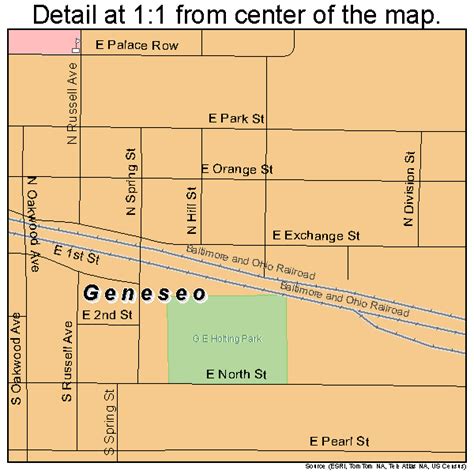 Geneseo Illinois Street Map 1728846