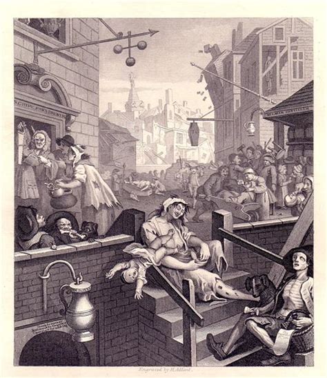 Gin Lane, 1750 - 1751 - William Hogarth - WikiArt.org