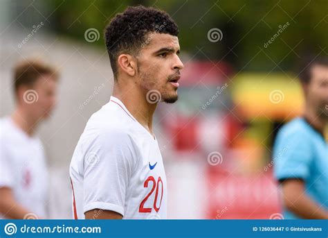 Dominic Solanke, during U21 EURO Qualification Football Game Latvia ...