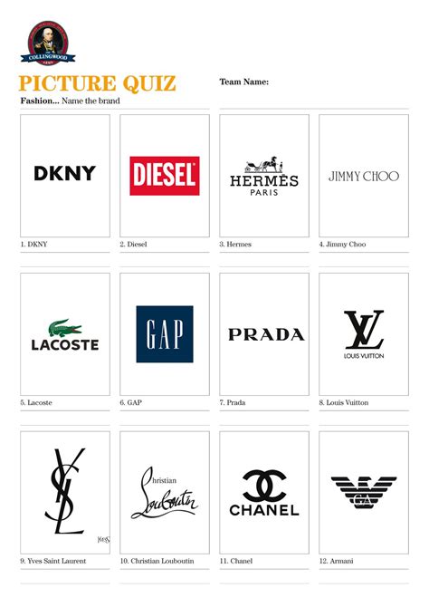 Clothing Brands Logo Quiz