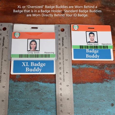 Custom Badge Buddy XL - Oversized Horizontal Printed Badge Cards – SpecialistID.com