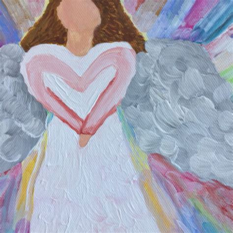 Religious Gift Angel Painting Christian Artwork Religious | Etsy