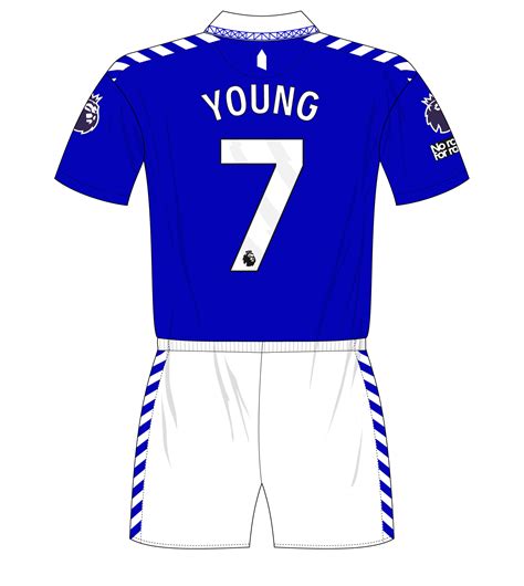 Everton-2023-2024-home-number-7-Young – MuseumofJerseys.com