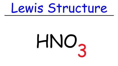 HNO3 Lewis Structure - Nitric Acid - YouTube