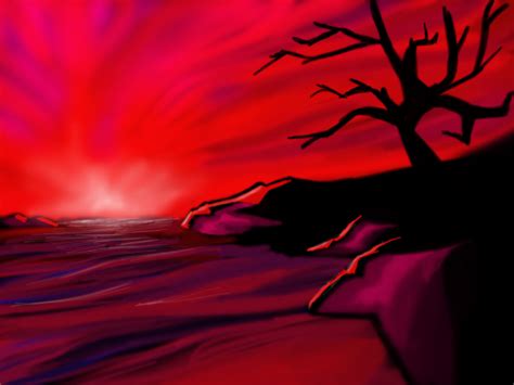 Red Sunset – Digital Painting – Clayton Kashuba