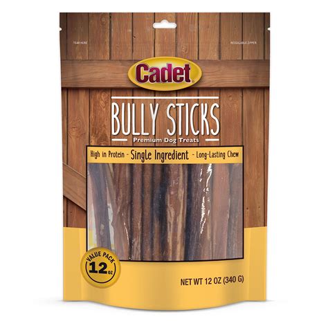 Buy Cadet Bully Sticks for Dogs - All-Natural, Long-Lasting Grain-Free ...