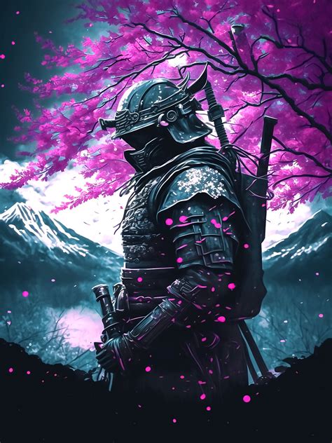 Poster, Bilde Japanese Samurai (Cherry blossom) / Samurai Poster | Merchandise | Europosters