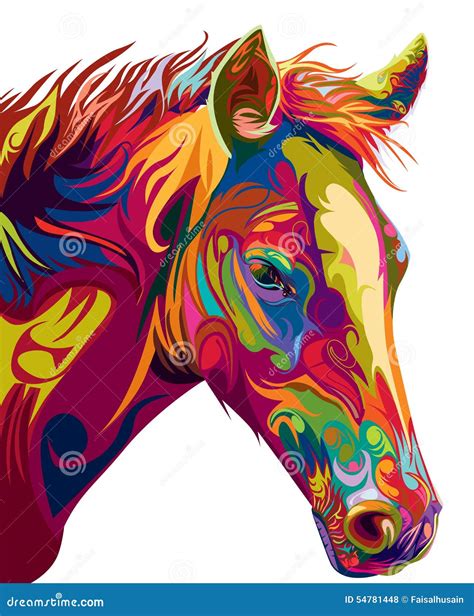 Head horse vector stock vector. Illustration of farm - 54781448