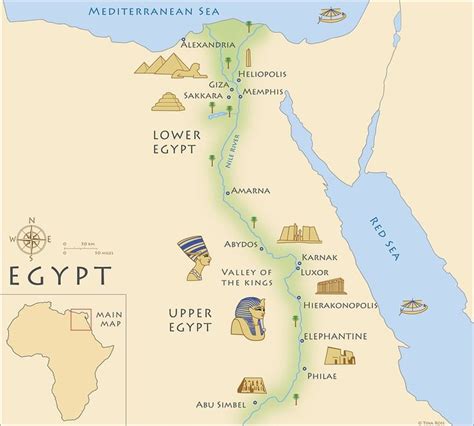 Map of Ancient Egypt (Illustration) - Ancient History Encyclopedia ...