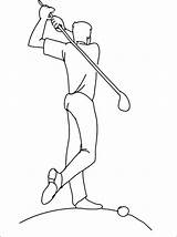 Golf Coloring Pages Kids Printable Ink Golfer Printables Dessin  sketch template