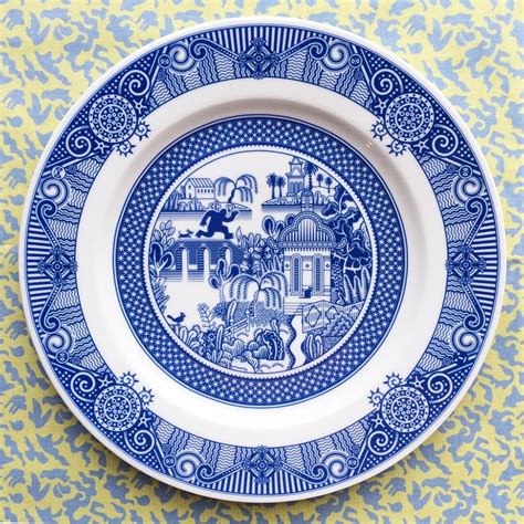 New Scenes of Fantasy and Disaster on Traditional Blue Porcelain Dinner ...