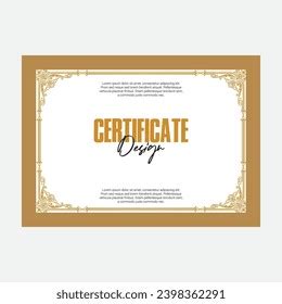 Certificate Design Flower Border Design Stock Vector (Royalty Free) 2398362291 | Shutterstock