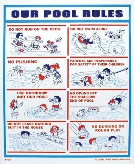 "Our Pool Rules", 18" x 24" - Valterra.com | Valterra.com