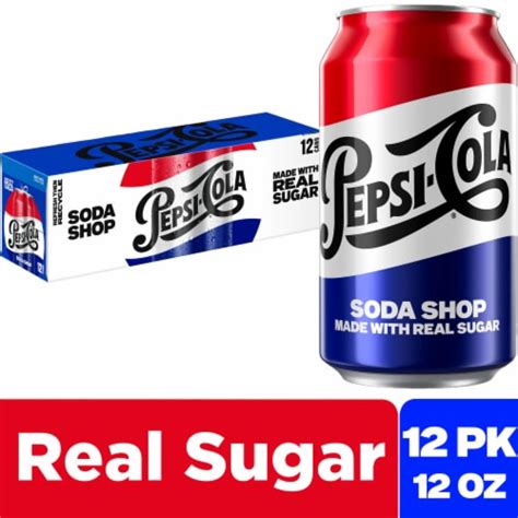 Pepsi Cola® Real Sugar Soda Cans, 12 pk / 12 fl oz - Pick ‘n Save