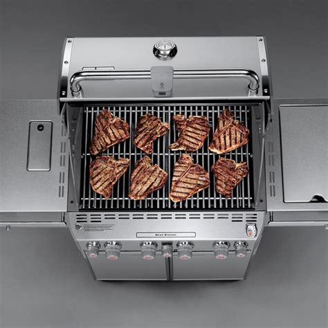 Weber Summit S-470 4-Burner Liquid Propane Infrared Gas Grill with 1 ...