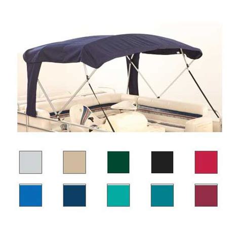 Buggy Style, Square Tube, 4-Bow Pontoon Bimini Tops, 96"L, 97-102"W, 48"H, Teal | West Marine