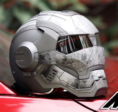 Masei 610 Star Machine DOT Helmet Ironman Iron Man Atomic Man Motorcycle Helmets Open Face ...