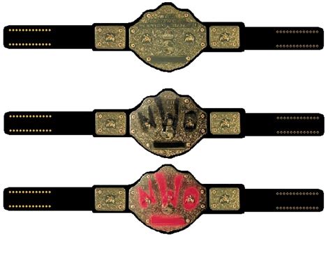 WWE NWO WCW Championship Belt Heavyweight New World Order Hogan Hall Nash Toy ...