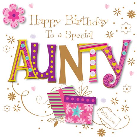 Special Aunty Happy Birthday Greeting Card | Cards | Love Kates