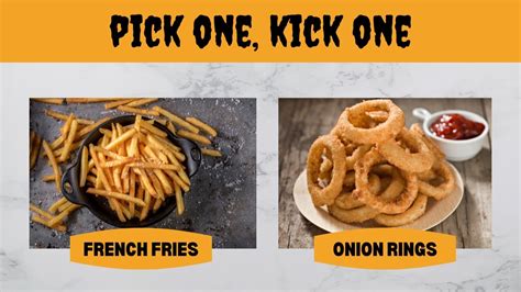 Pick One, Kick One | Food Edition - YouTube