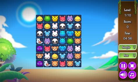 🕹️ Play Animals Connect 3 Game: Free Online Animal Tile Mahjong Connect ...