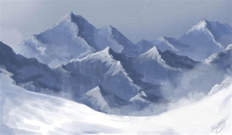 Cold landscape by Ascaina on DeviantArt