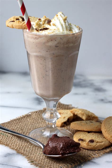 Malted Nutella Chocolate Chip Cookie Milkshake - Baker by Nature