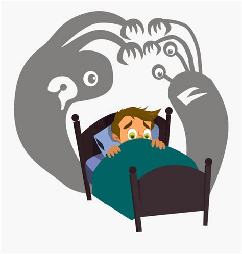 Boy Sleeping In Fear Cartoon , Free Transparent Clipart - ClipartKey