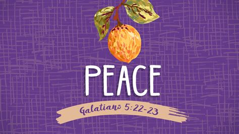 Fruit of the Spirit: Peace | Redland Baptist Church